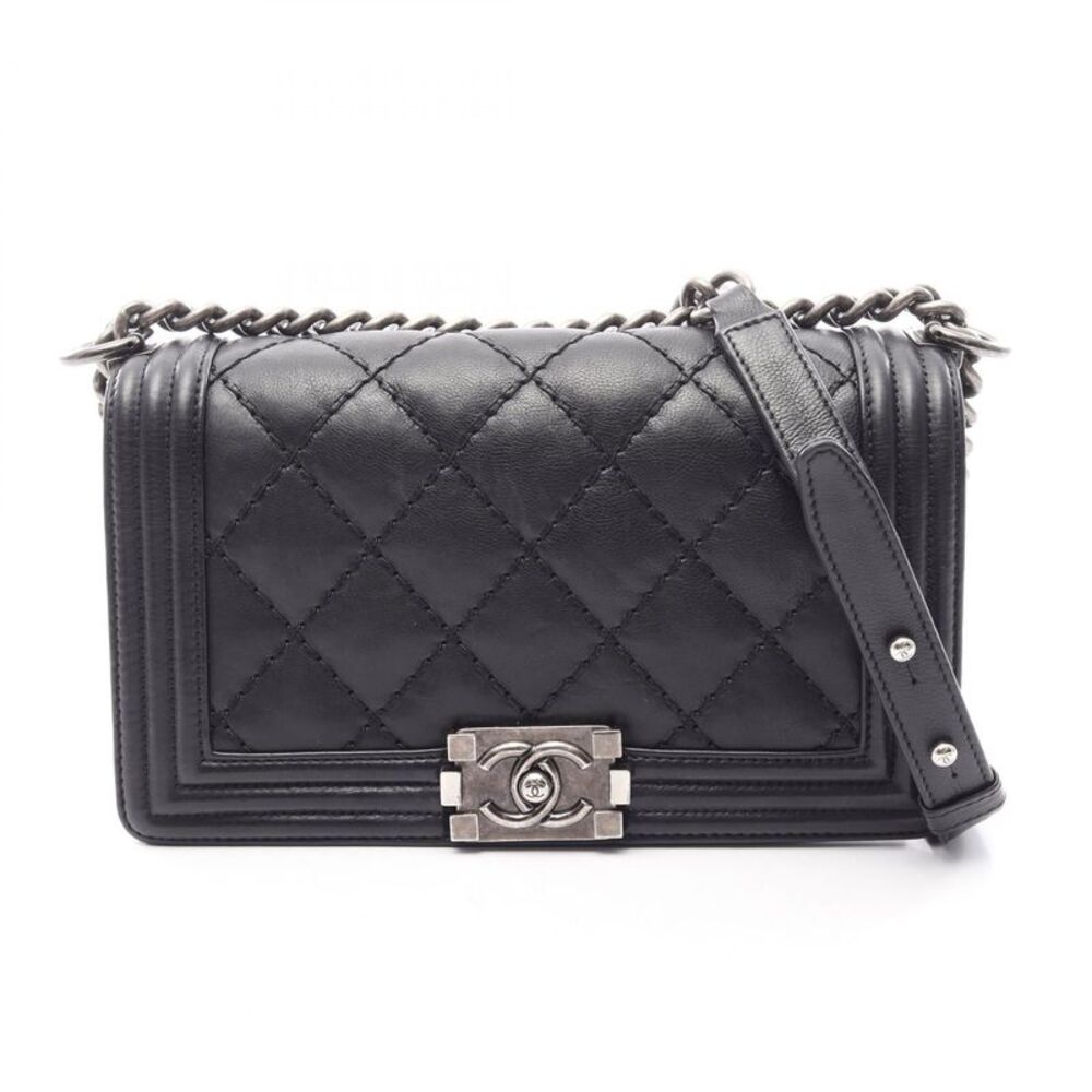 CHANEL Boy Chanel Lambskin Shoulder Bag